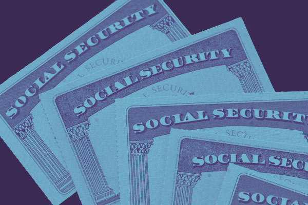 social security cards fanned out
