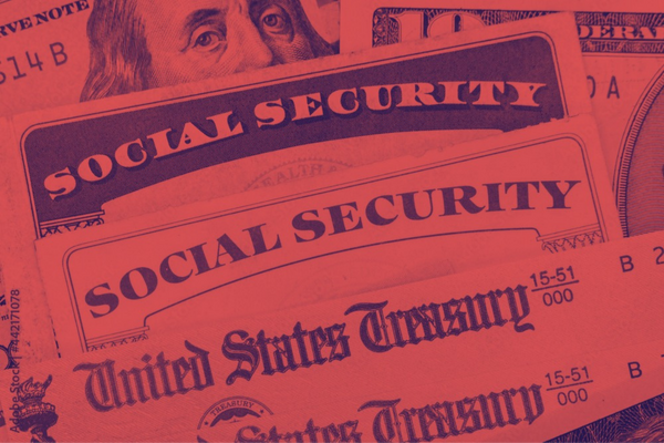 Social Security card and cash